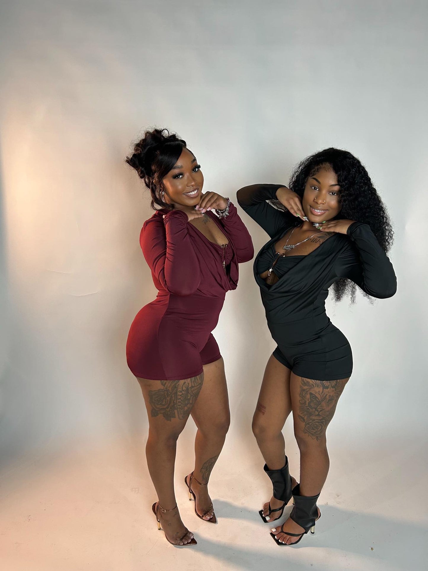 Date Night Romper-Black